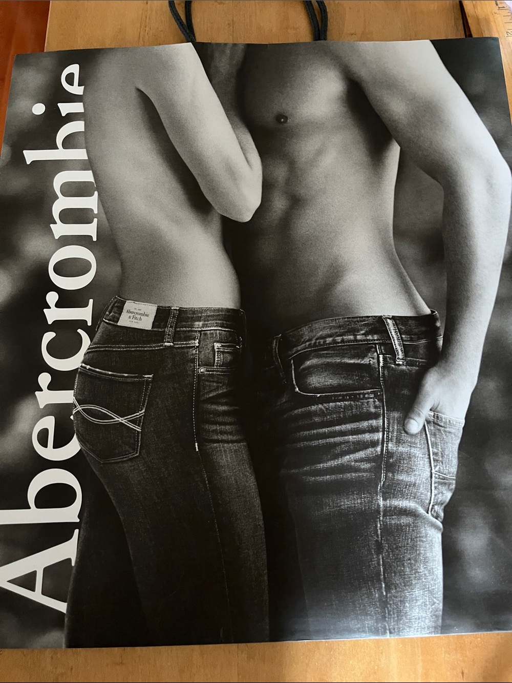 Vintage Abercrombie & Fitch Shopping Bag • Collectible • 15.5” x 13.5”